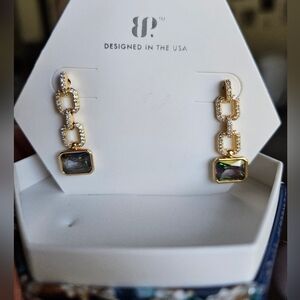 Elegant Gold and Silver Chain Link Earrings